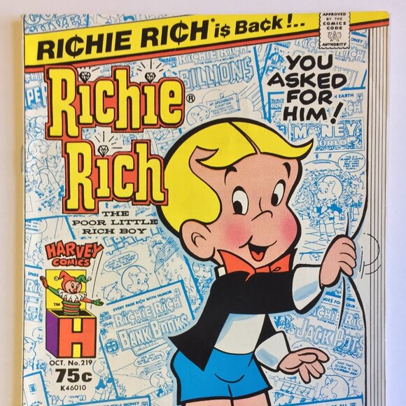 Harvey Other - Richie Rich #219 (Oct 1986, Harvey) Special Collector's Issue!